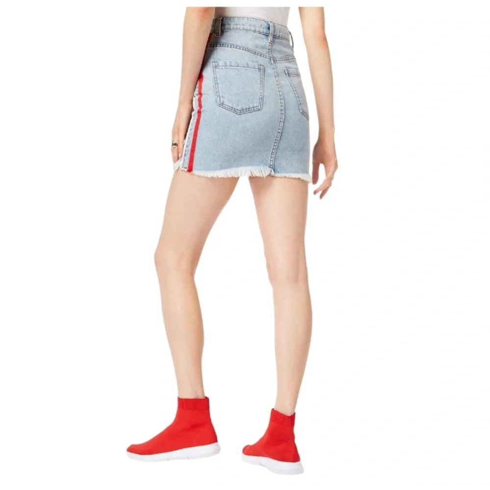 Kendall+ Kylie🦎Side Stripe Denim Skirt🌵